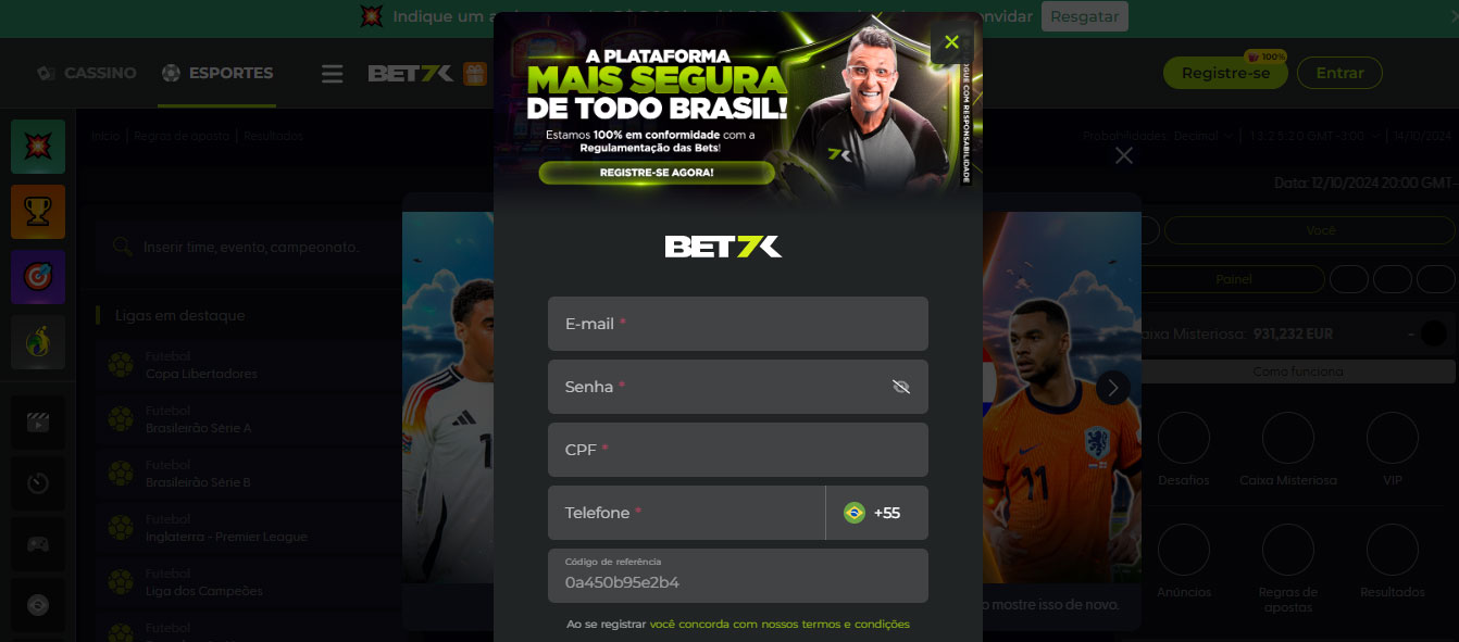 Registro e Uso do Bet7K