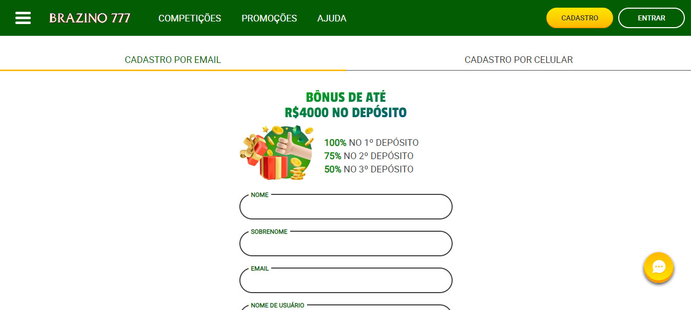 Registro e Uso do Brazino777