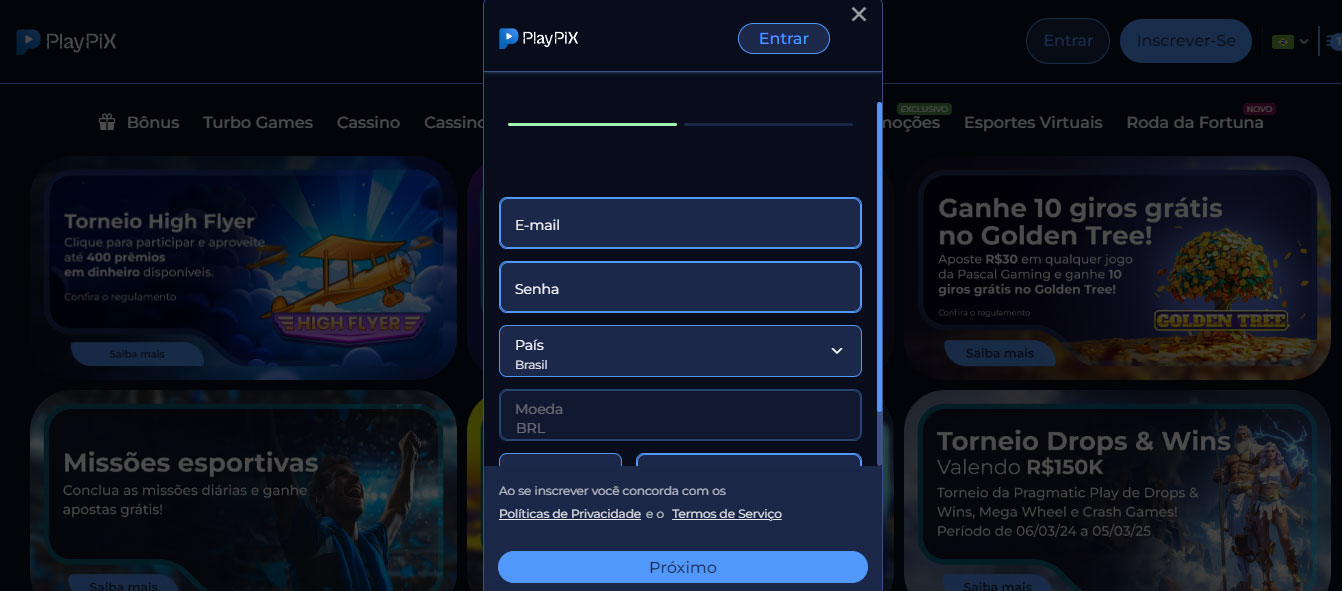 Registro e Uso do PlayPIX