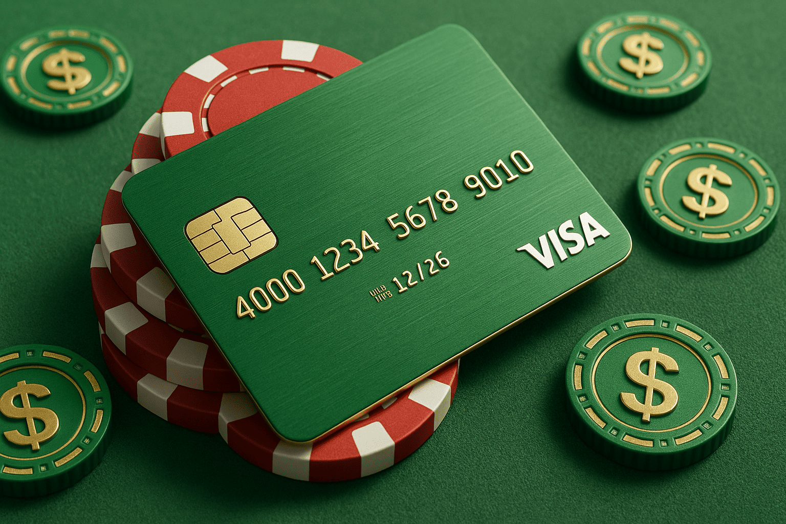 Cassinos convenientes e seguros: uso de cartões de crédito para pagamento